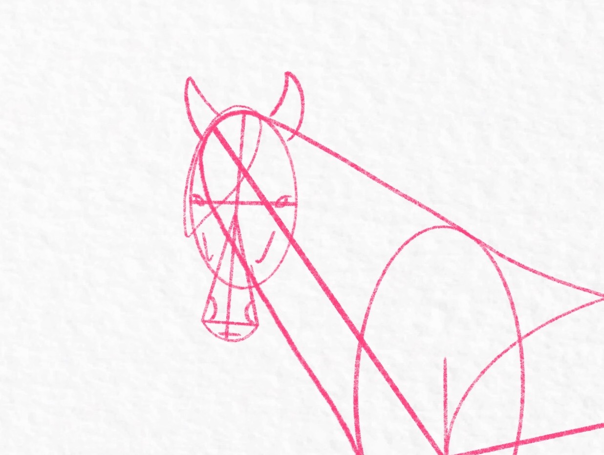 How to draw a horse - step 25