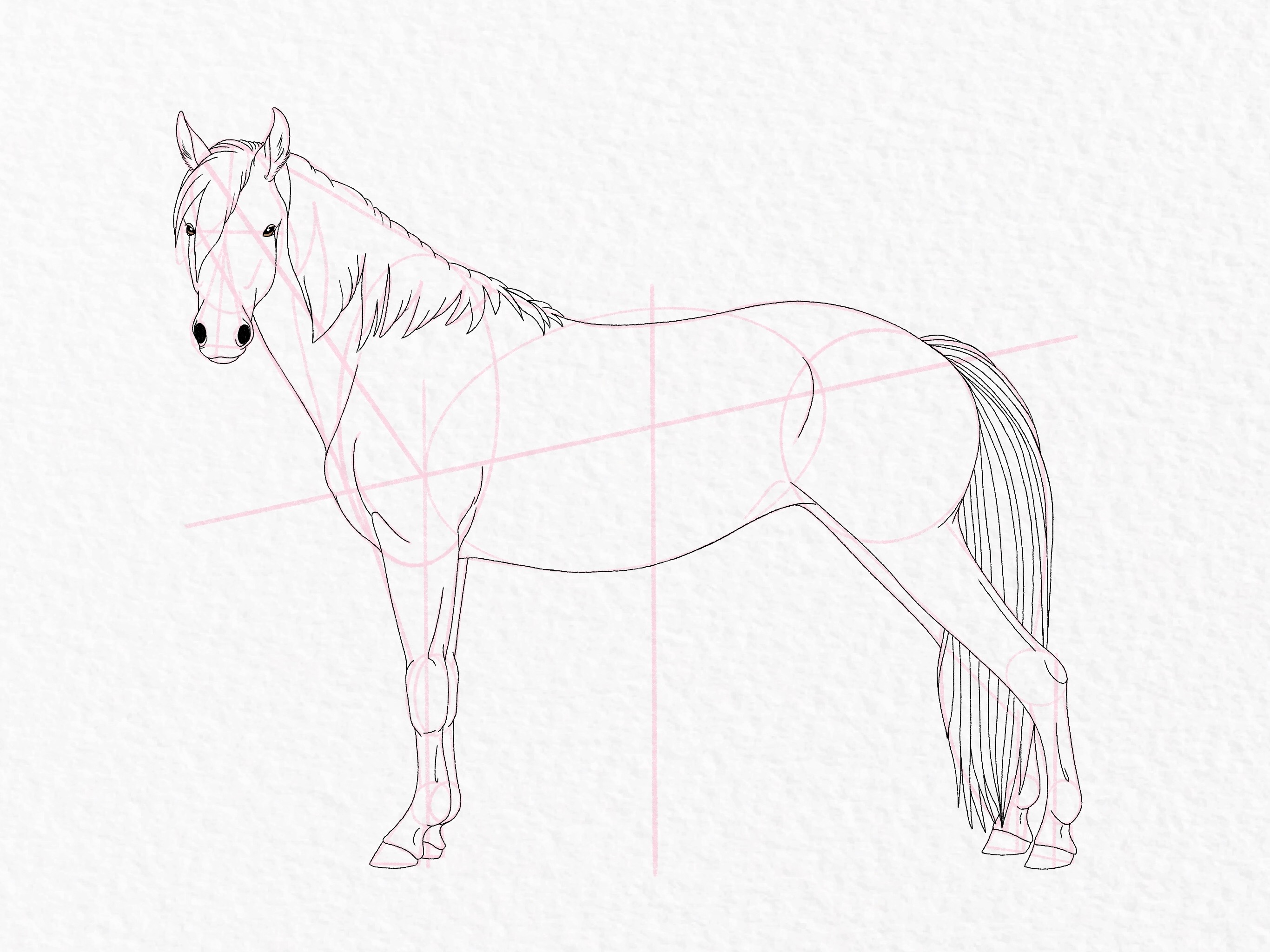 a pencil sketch of horse on a paper with pencil | Stable Diffusion | OpenArt-suu.vn