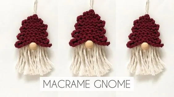 Macrame Christmas gnome