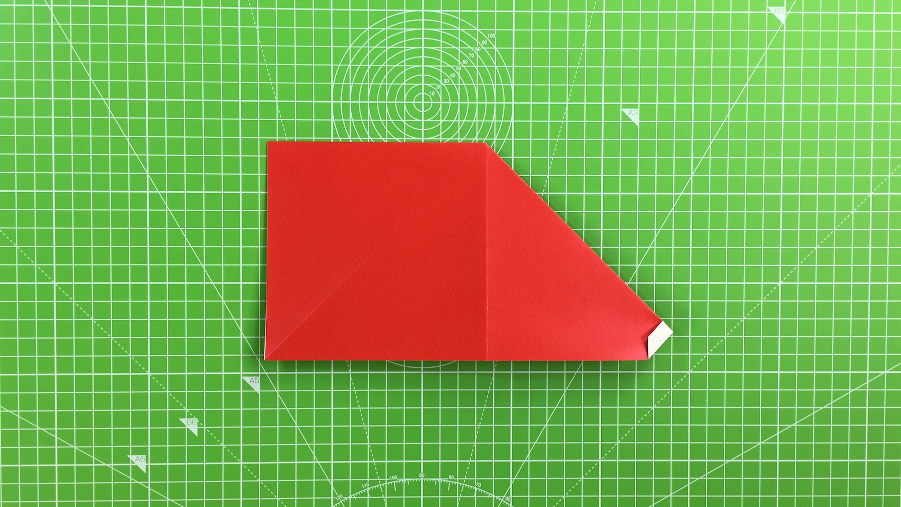 Origami Santa tutorial - how to make an origami Santa, step 13