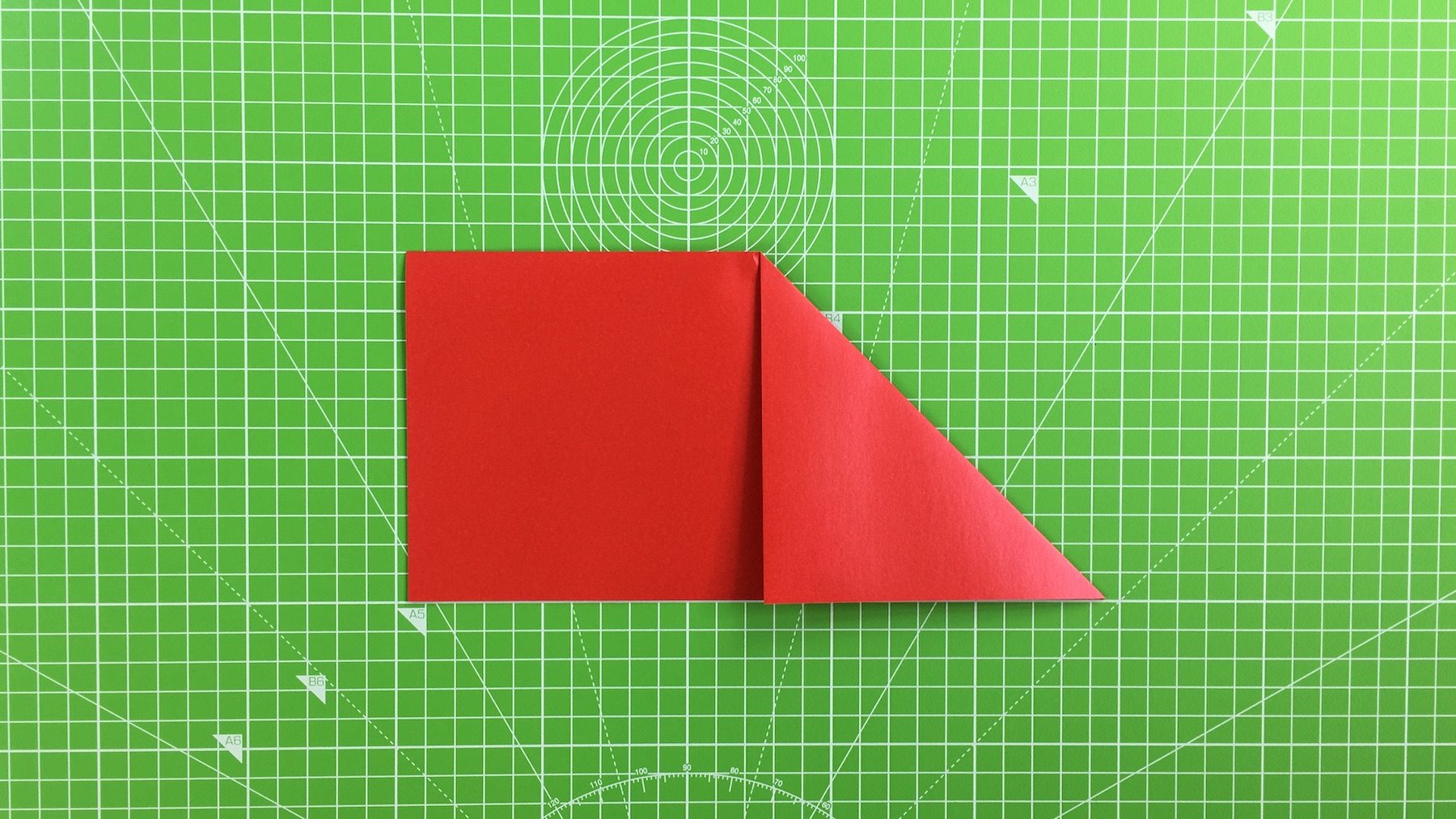Origami Santa tutorial – how to make an origami Santa, step 3