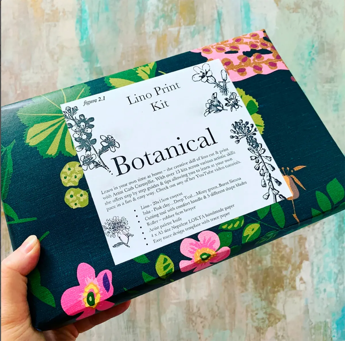 Botanical lino printing kit