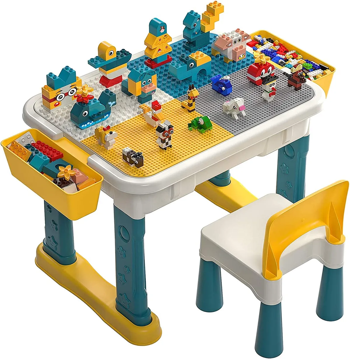burgkidz Kids 6-IN-1 Lego table