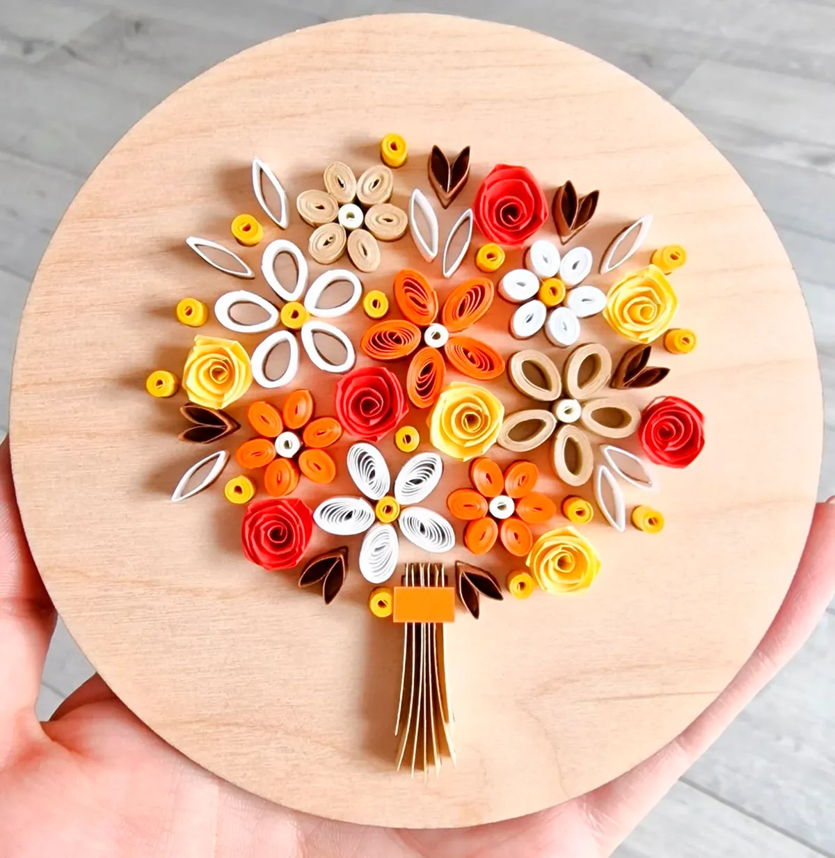 Winter posies quilling kit
