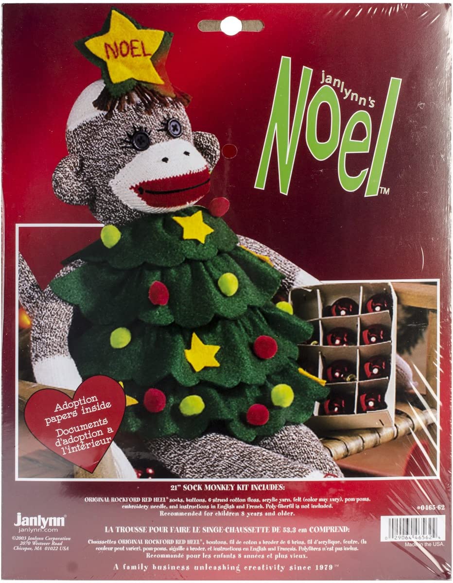 Christmas sock monkey kit