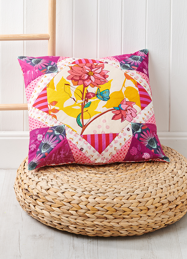 Floral cushion cover sewing patterns