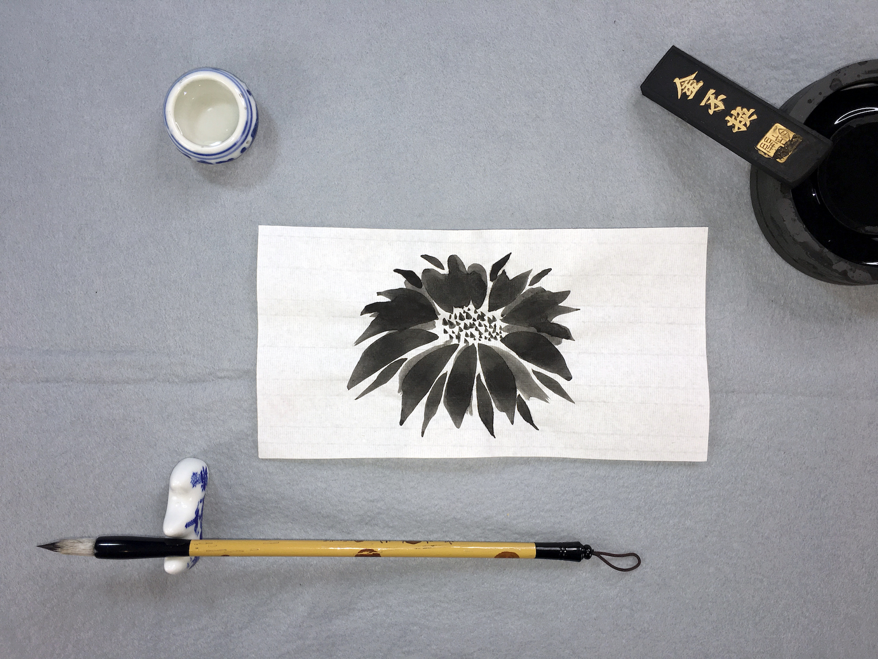 How to do Chinese Brush Painting - step 17a