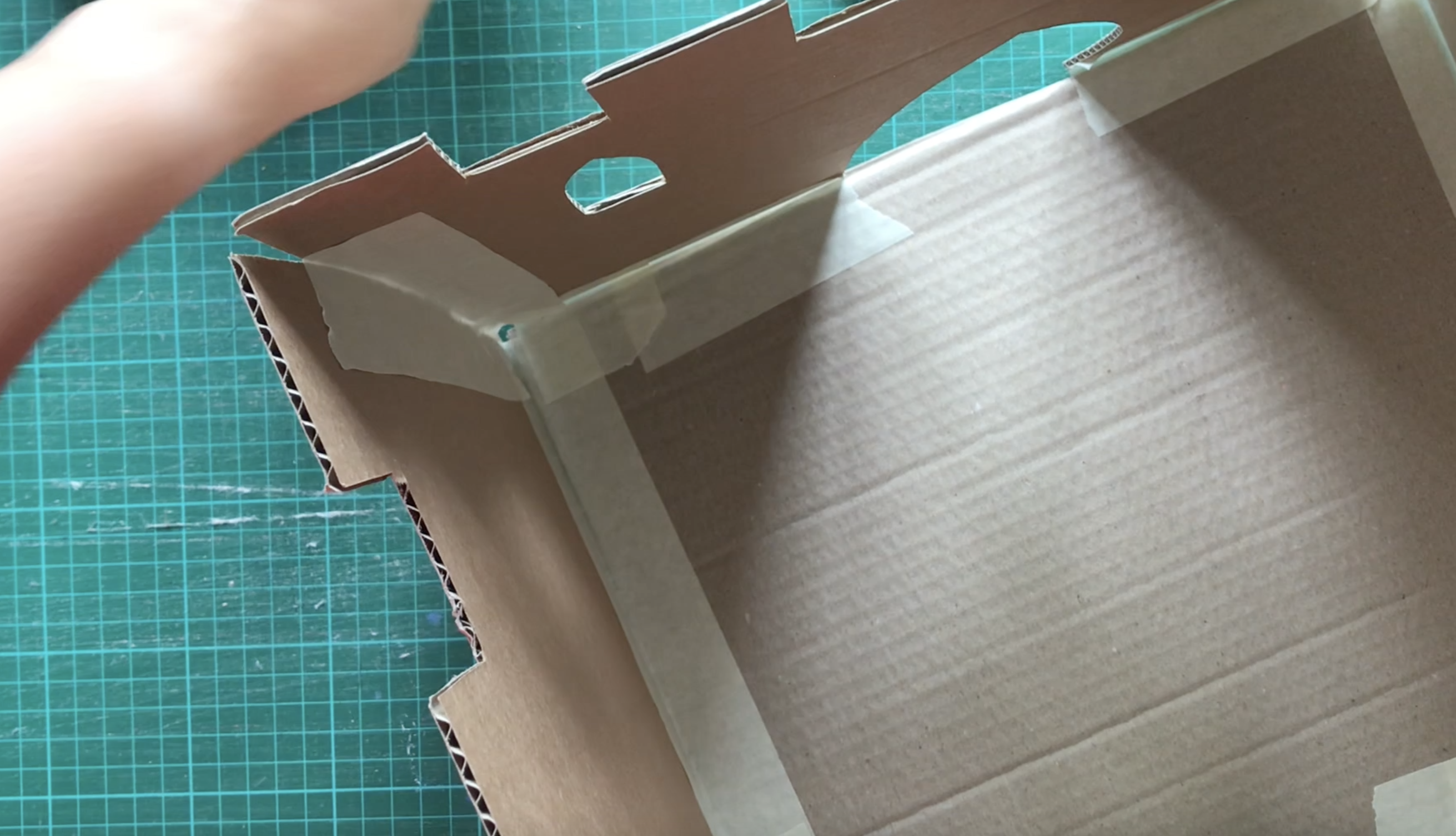 How to make a castle out of cardboard step 6 assemble
