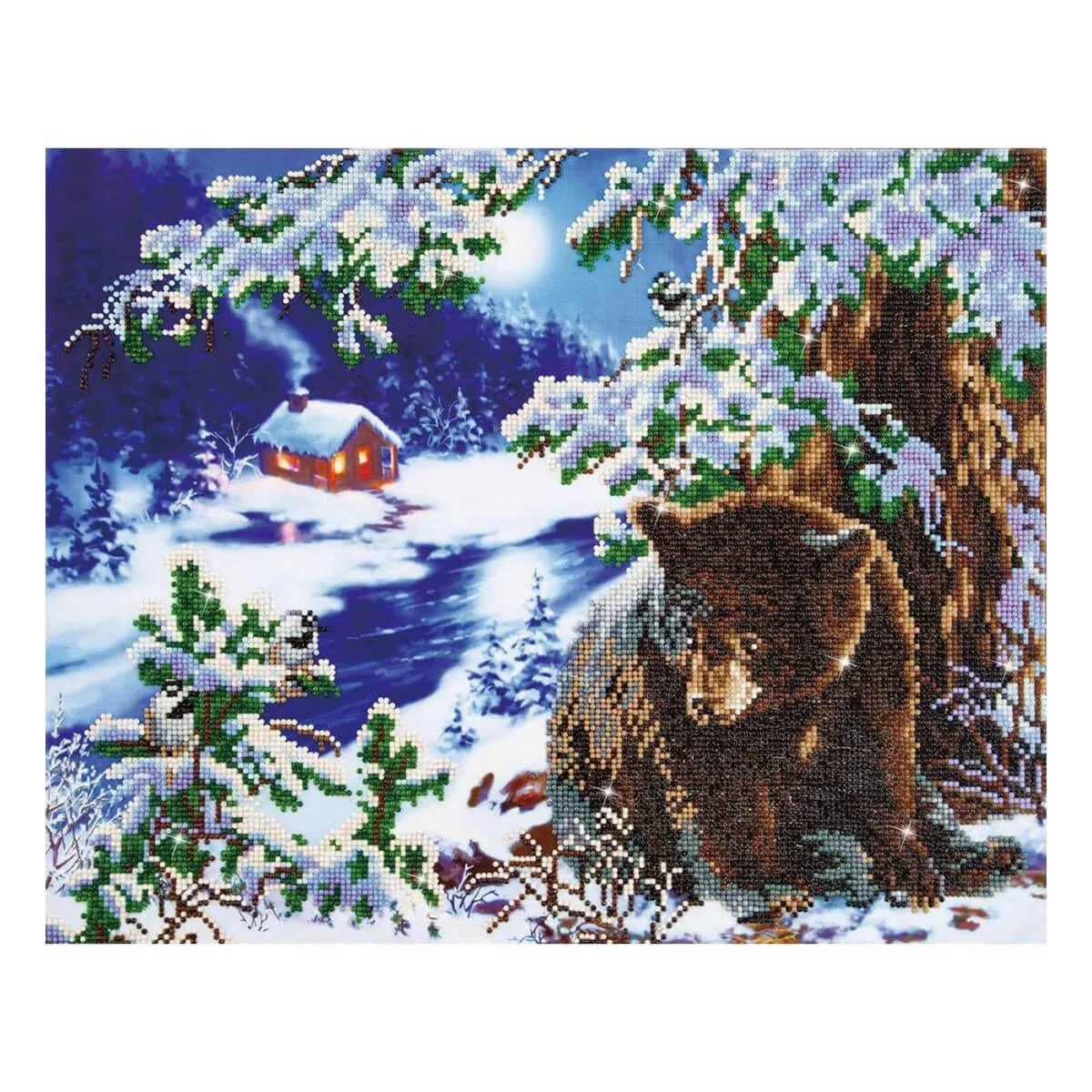 Christmas diamond painting - bear