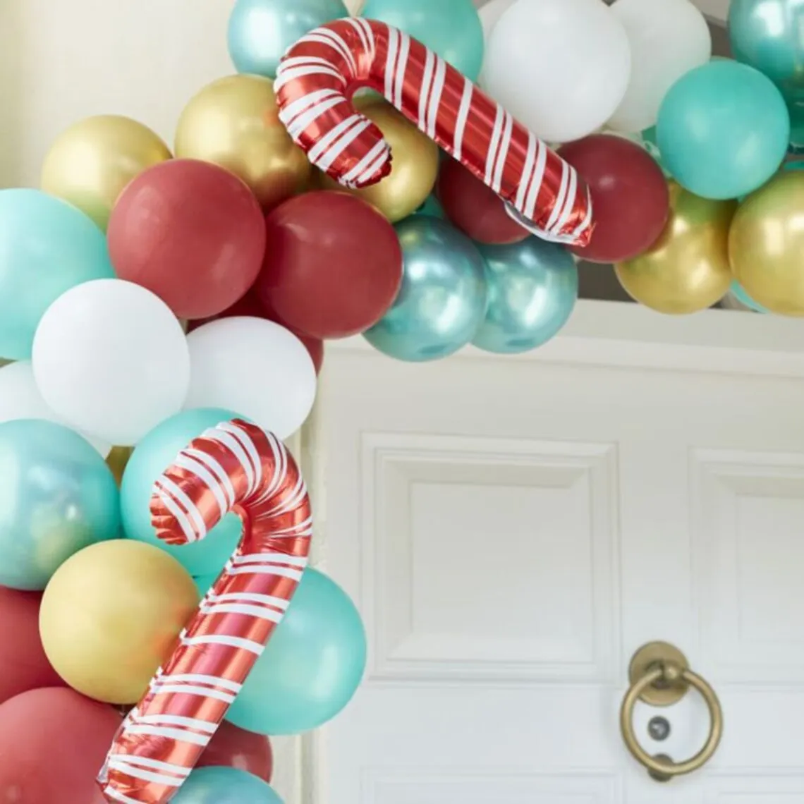 Balloon Christmas door decoration