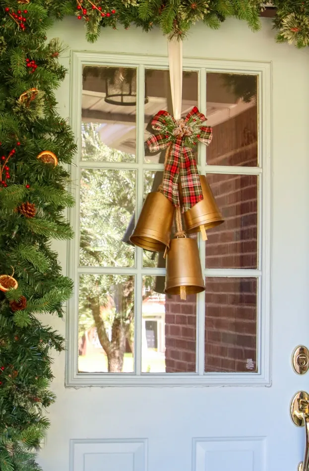 Christmas bell door decoration