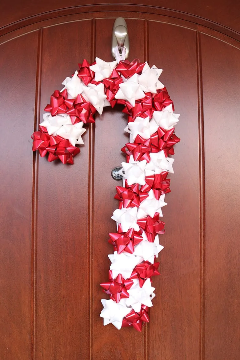 Giant candy cane Christmas door decorations