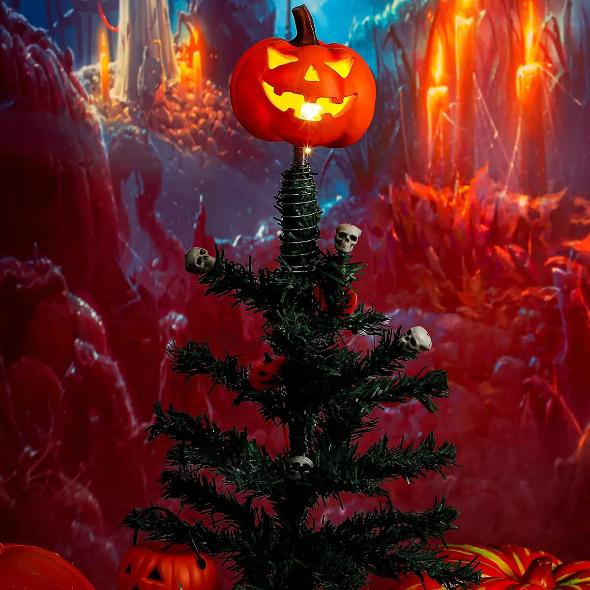 Halloween Tree Topper Pumpkin