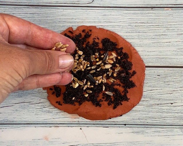 how to make clay seed bombs step 2