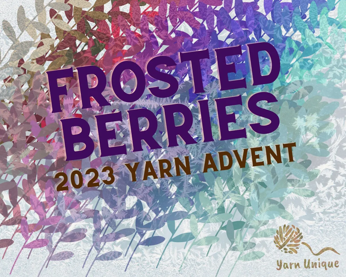 Frosted berries yarn advent calendar