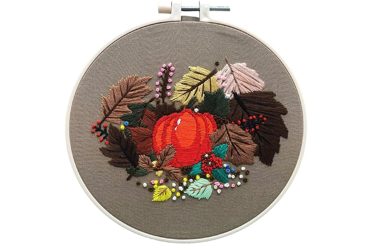 Pumpkin embroidery kit