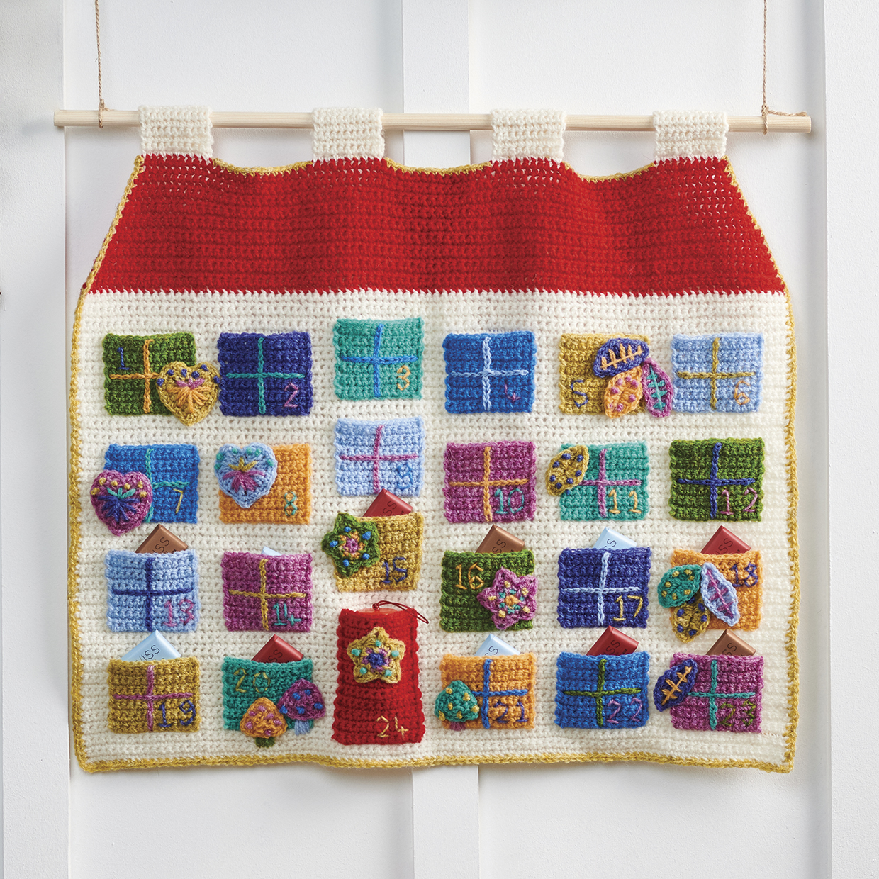 Free crochet advent calendar pattern