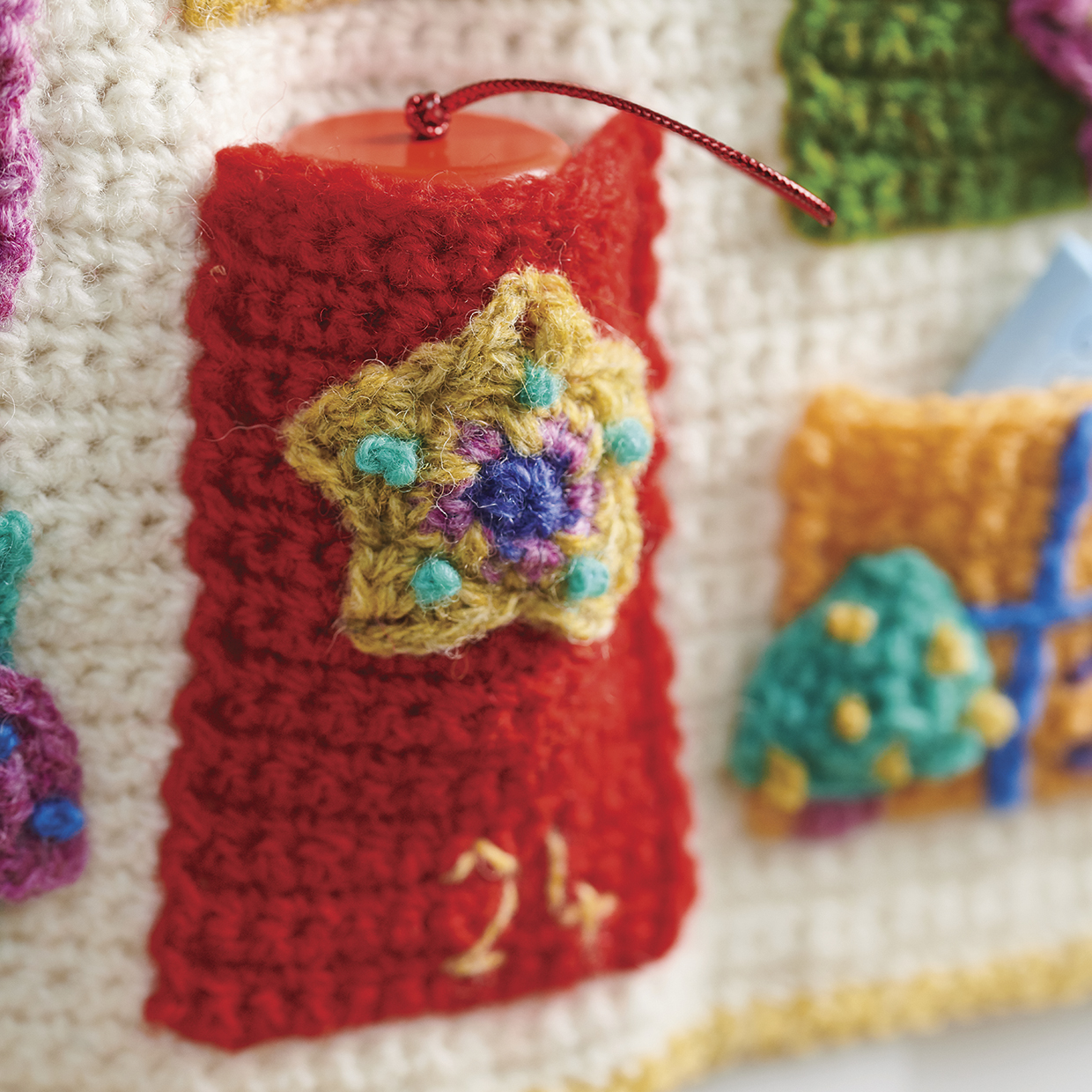 Free crochet advent calendar pattern door