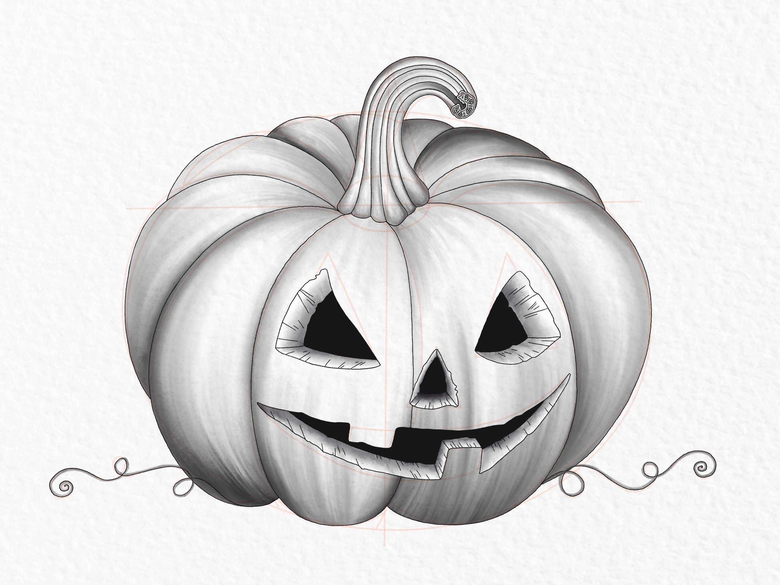 Premium Vector | How to draw doodle pumpkin for halloween vector  illustration