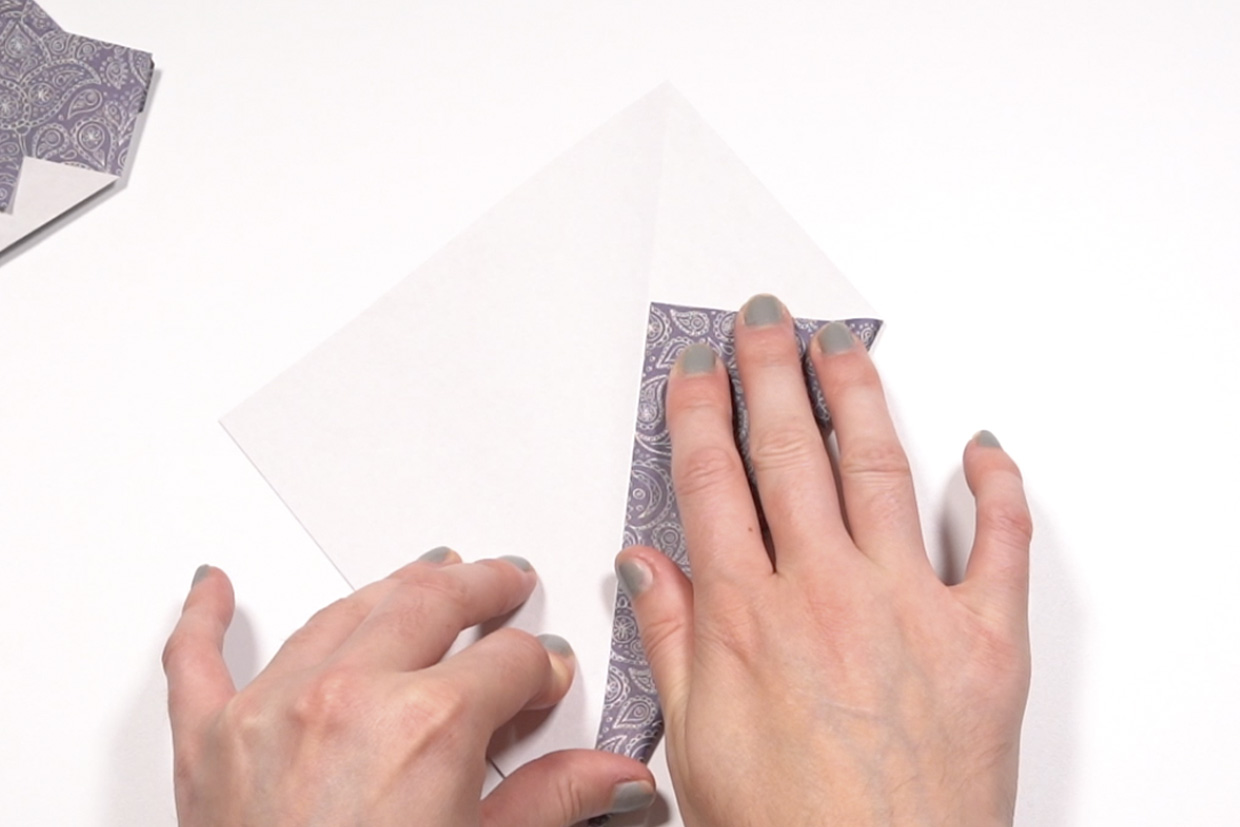 cat origami step 11