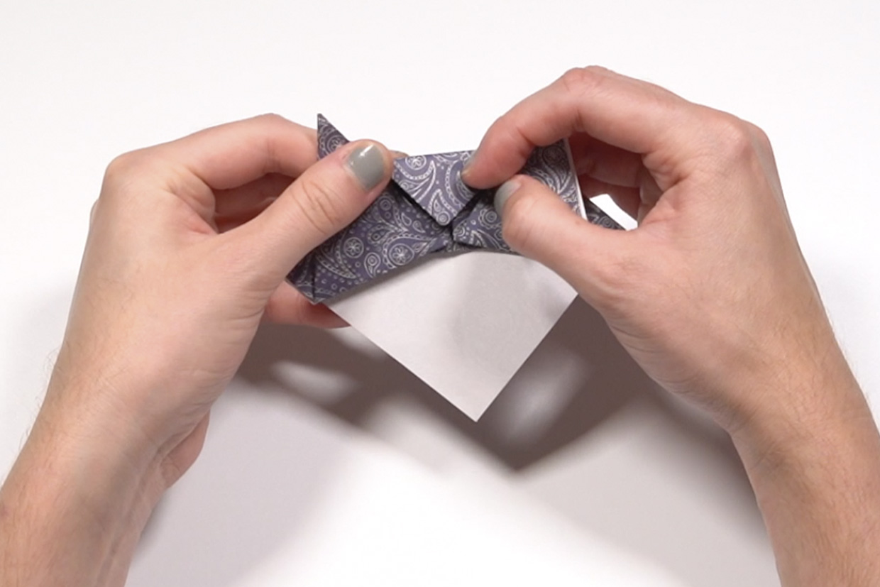 cat origami step 7