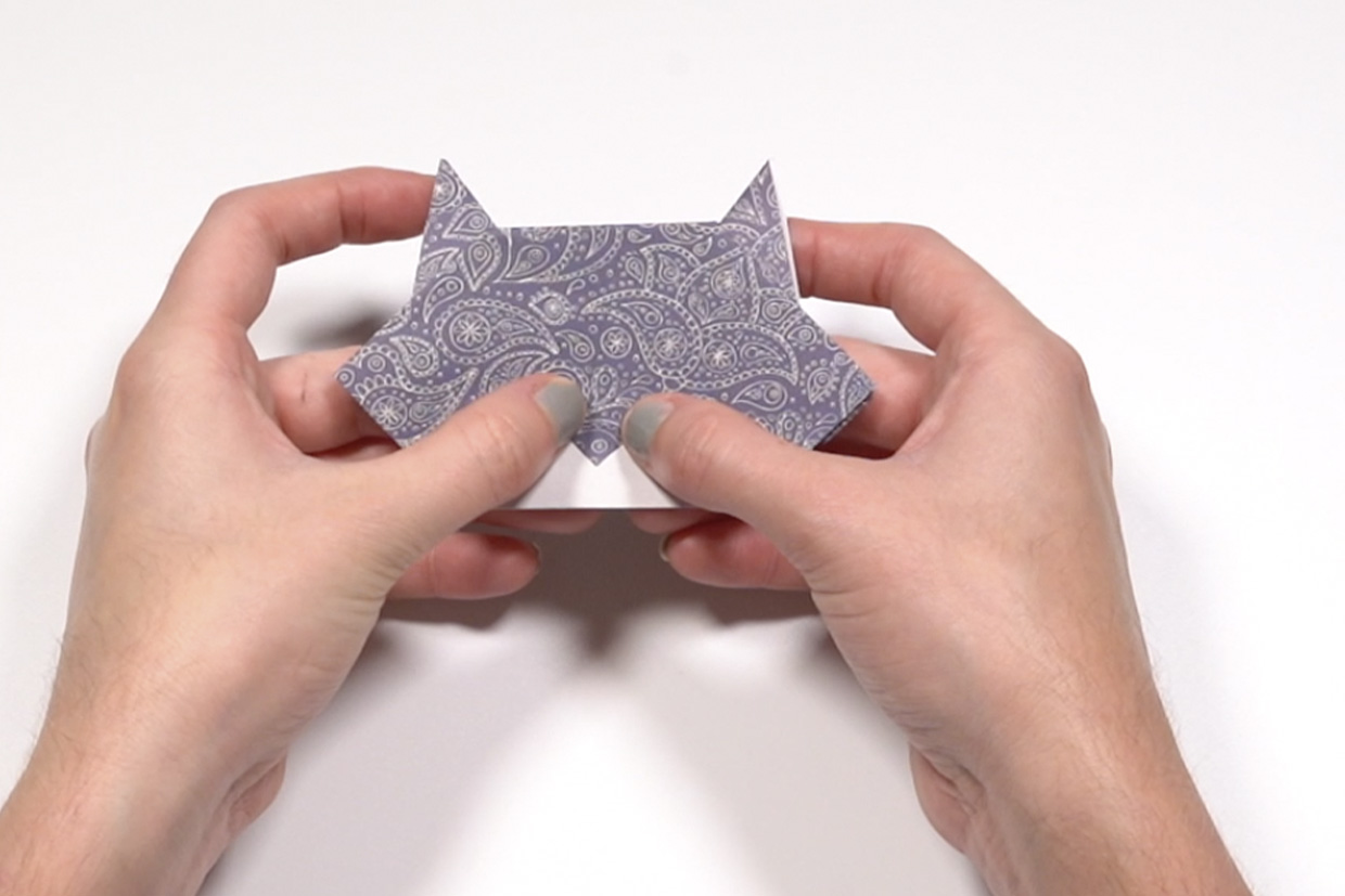 cat origami step 9