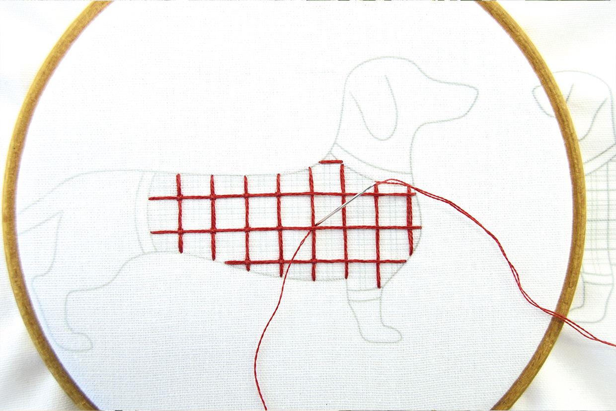 dog embroidery