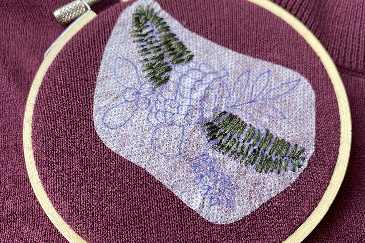 embroidered jumper step 3