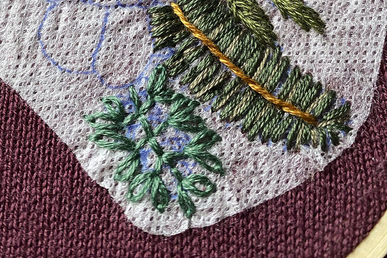 embroidered jumper step 6