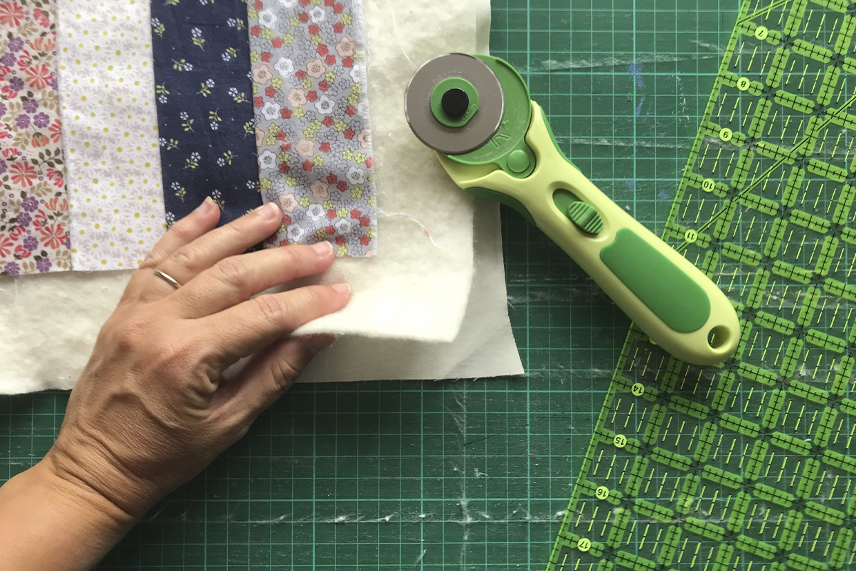 free motion quilting step 1