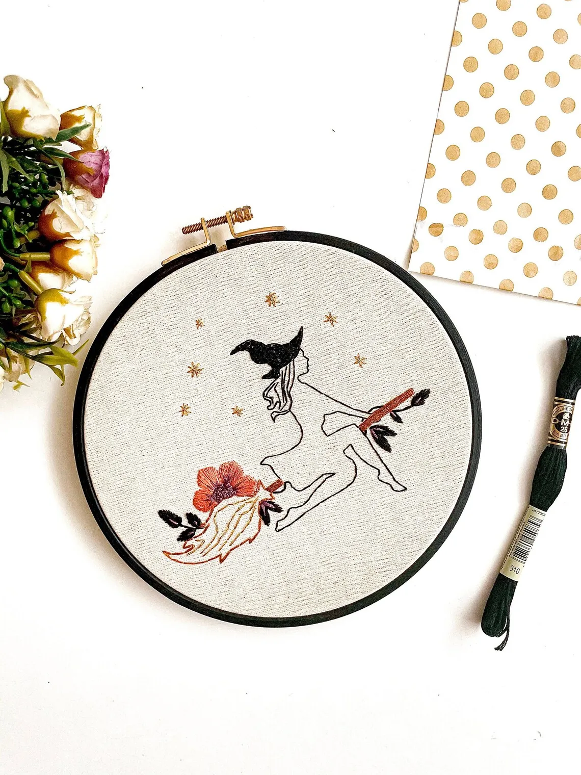 Witch embroidery