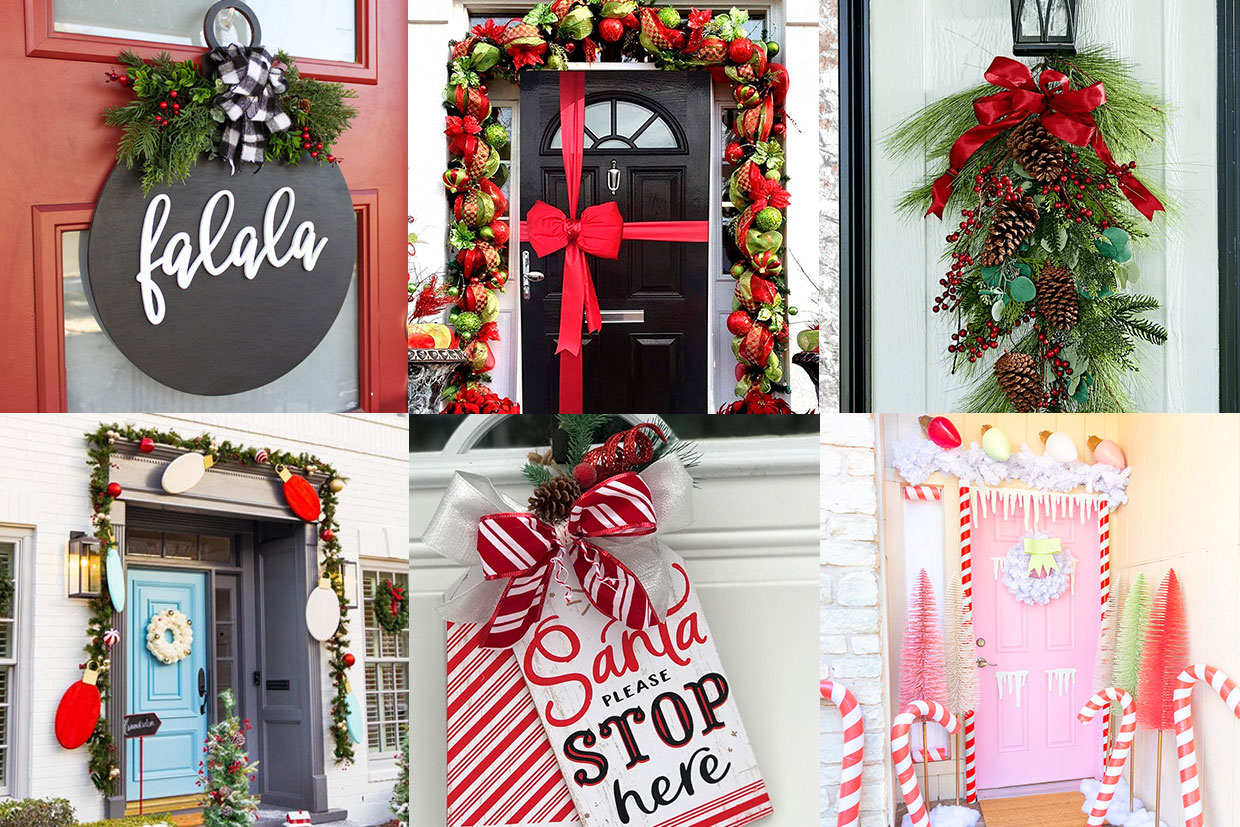 7 Alternative ideas for decorating your front door this Christmas