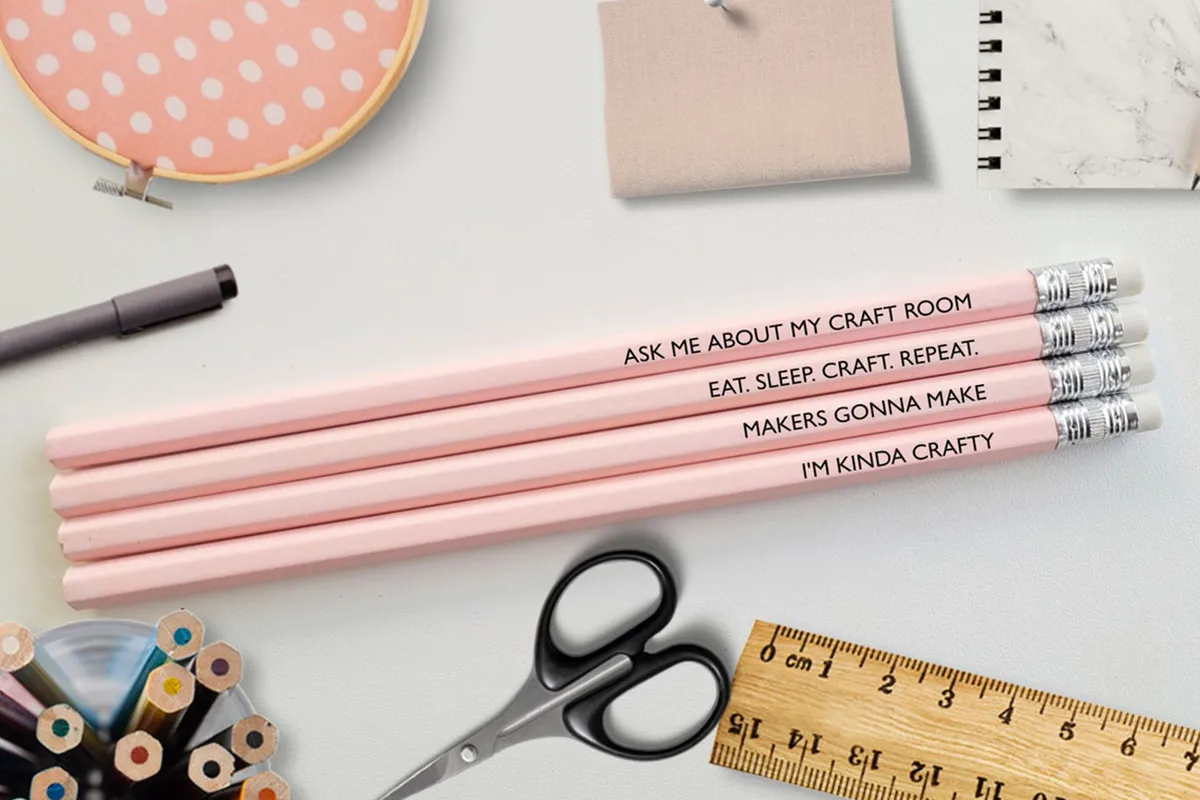 Craft message pencils