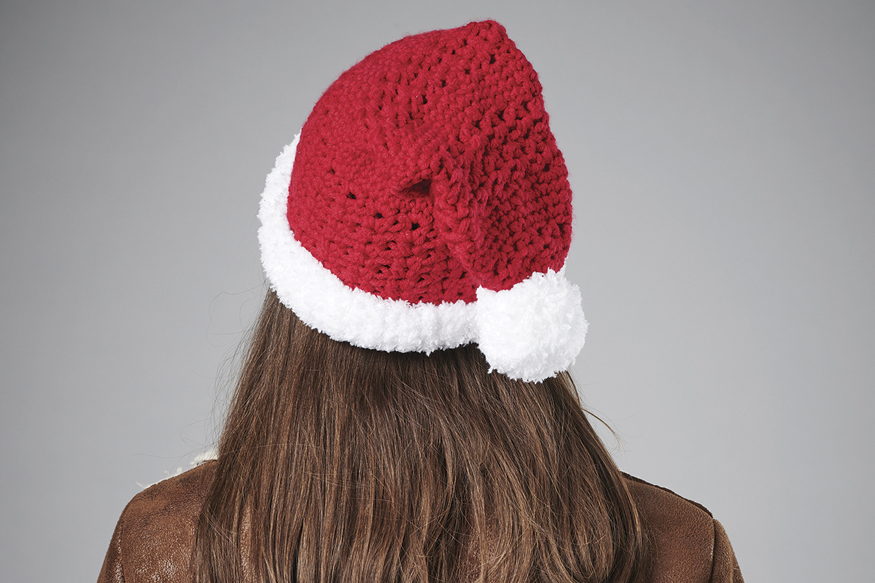 Free santa hat crochet pattern back