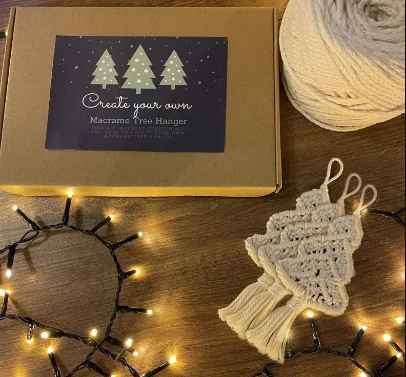 Macramé Christmas decoration kit