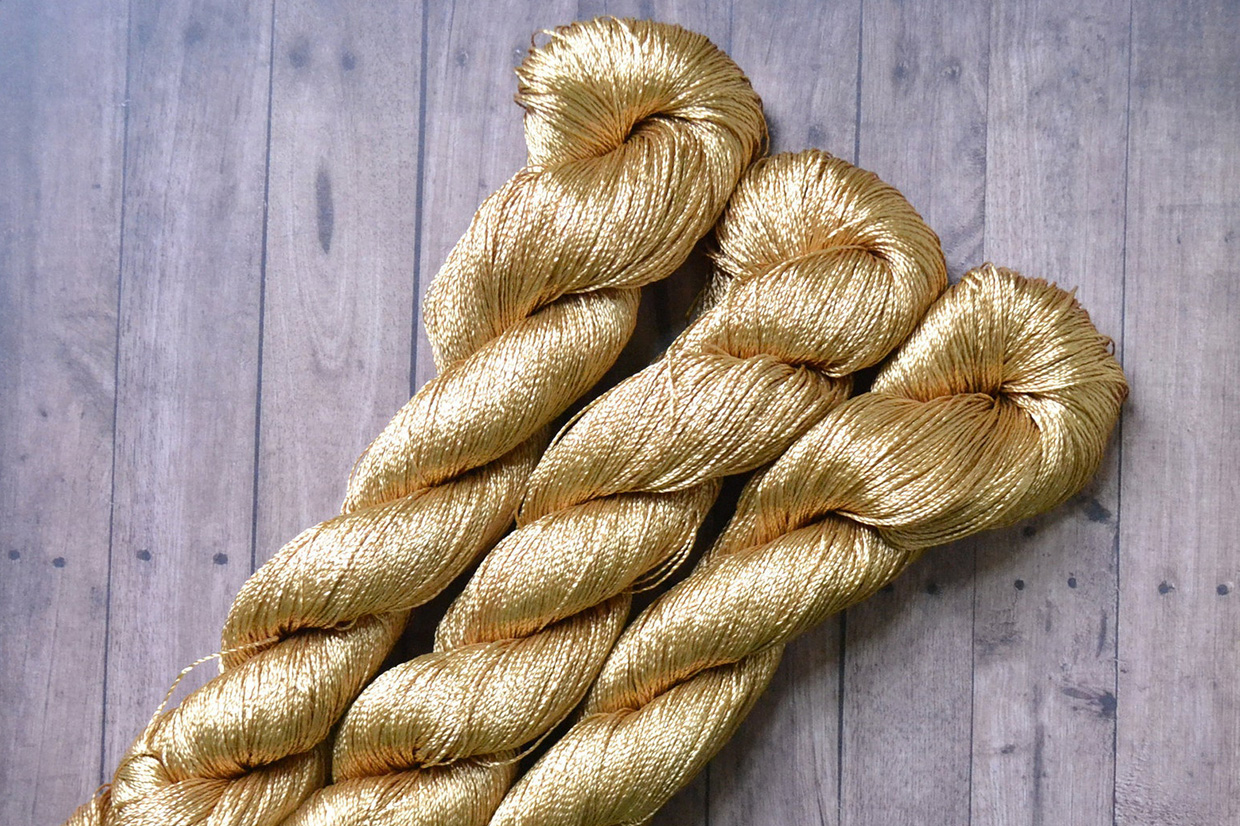 Gold Metallic Craft Yarns for sale