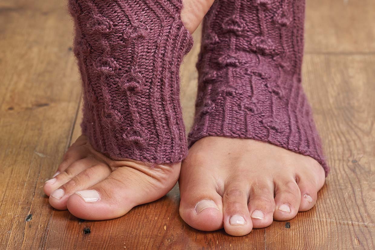 Toeless Yoga Sock : Free Knitting Pattern : Brome Fields