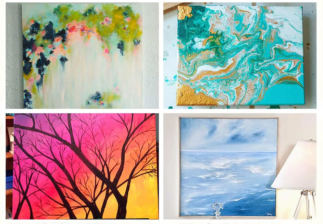 Make unique art with our canvas painting ideas - Gathered