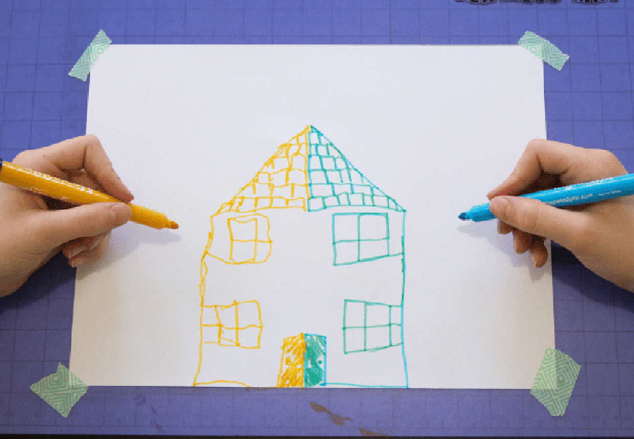 How to Draw a House Step by Step For Kids - DrawingNow