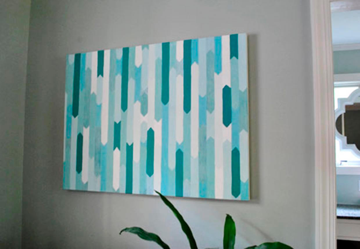 Make unique art for your home with our canvas painting ideas - Gathered