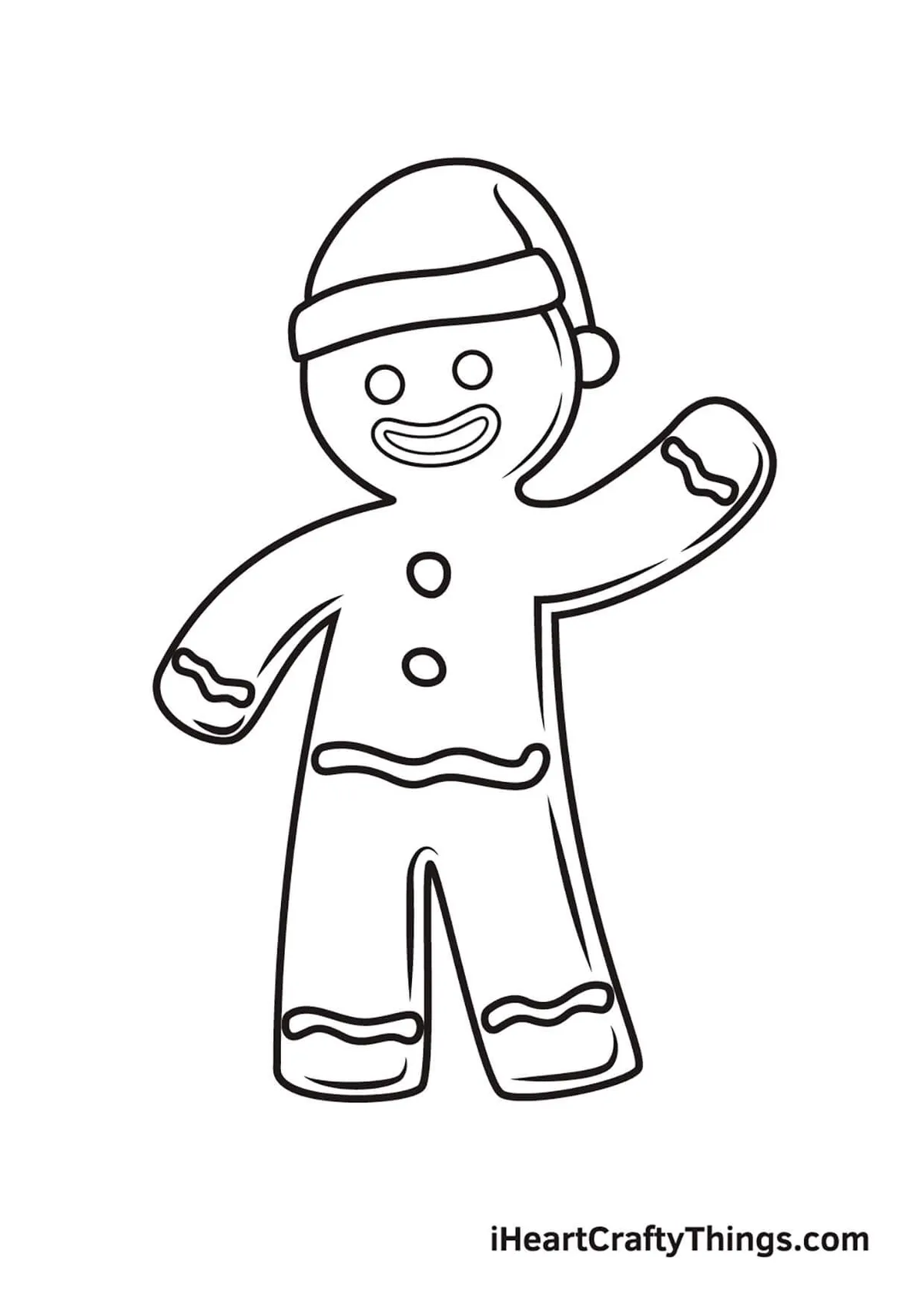 Gingerbread man drawing