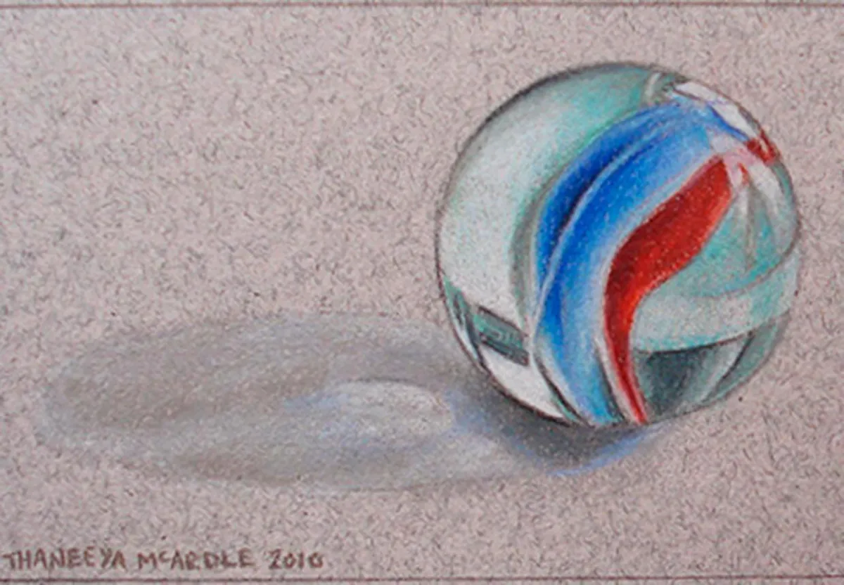 How to draw a marble