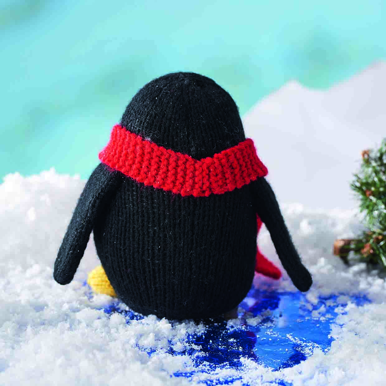 the penguin knitting pattern free is easy to amok up, stuffing and stitching along the penguins back, which is seen in this picture