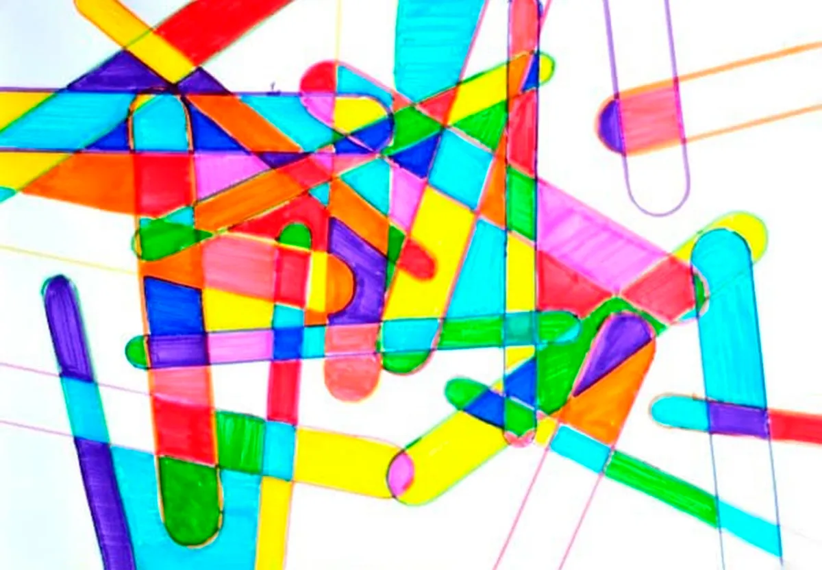 Popsicle stick art