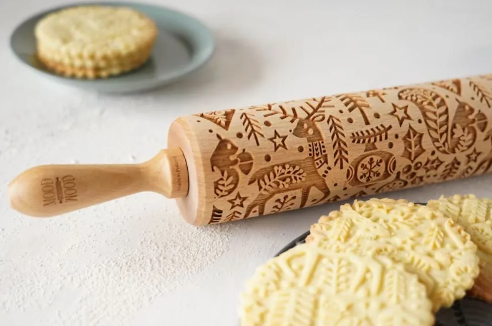 Engraved rolling pin