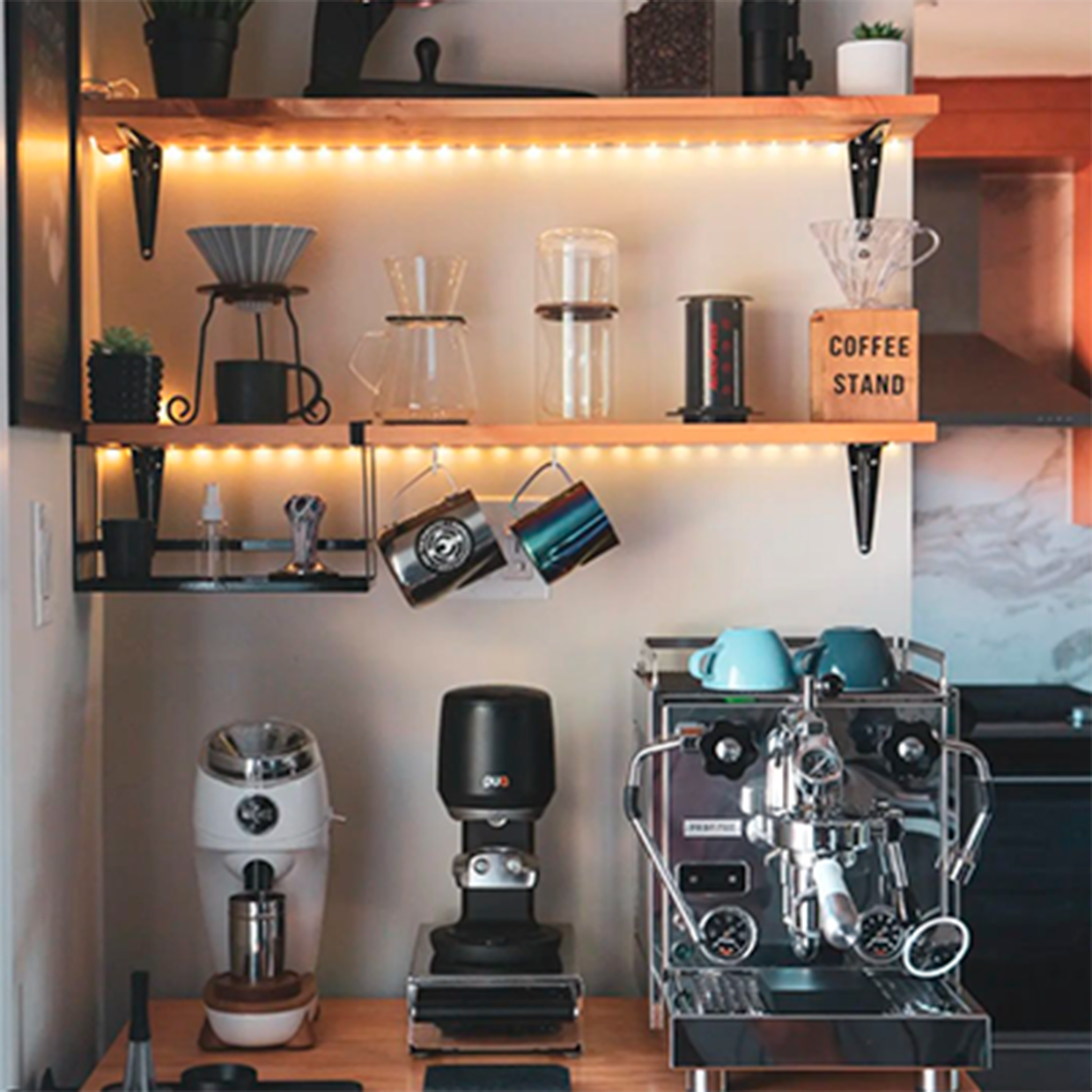 Feel inspired with these DIY home coffee bar ideas - Gathered