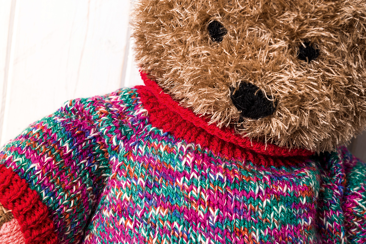 Teddy bear knitting pattern face