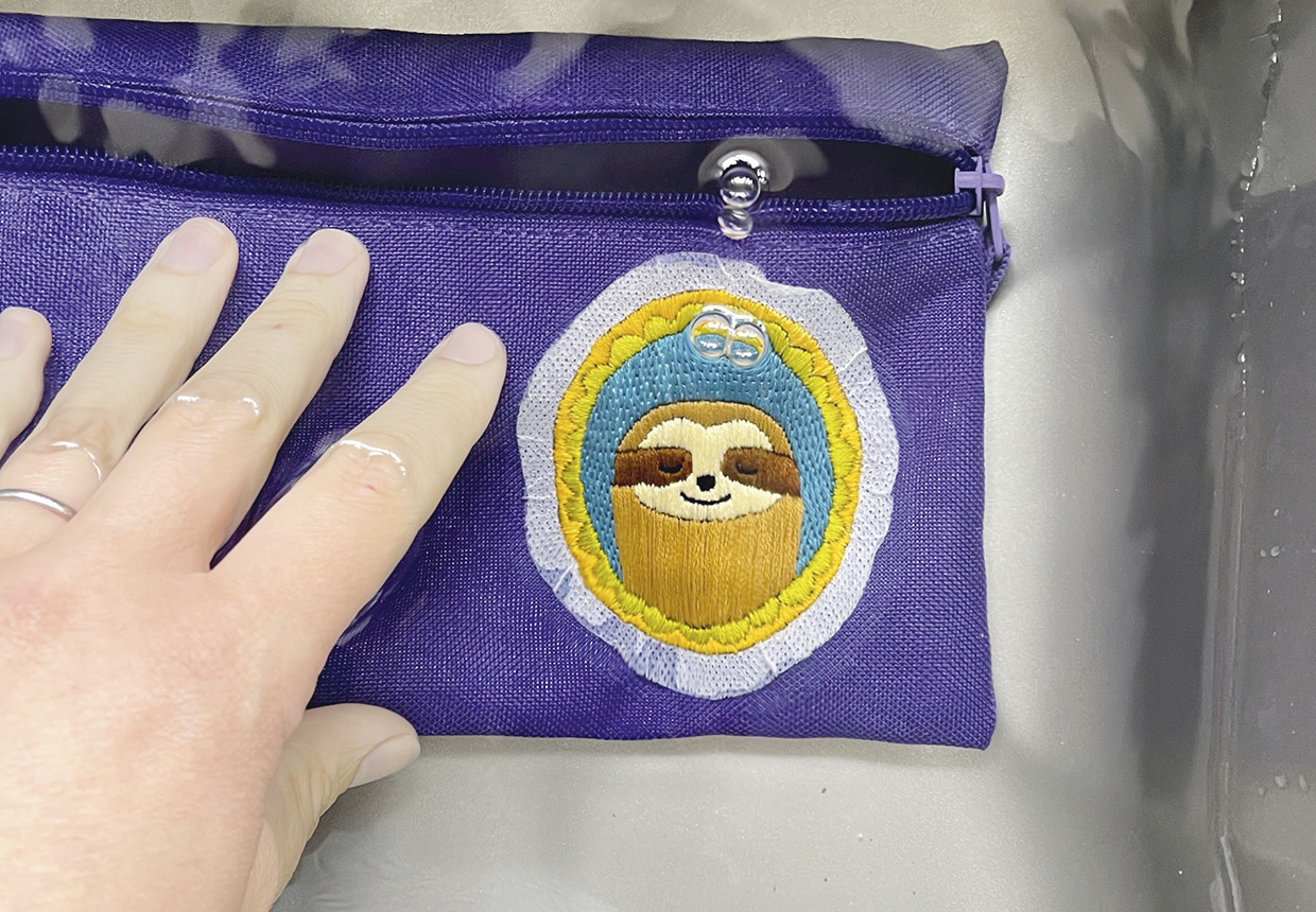 sloth embroidery step 6