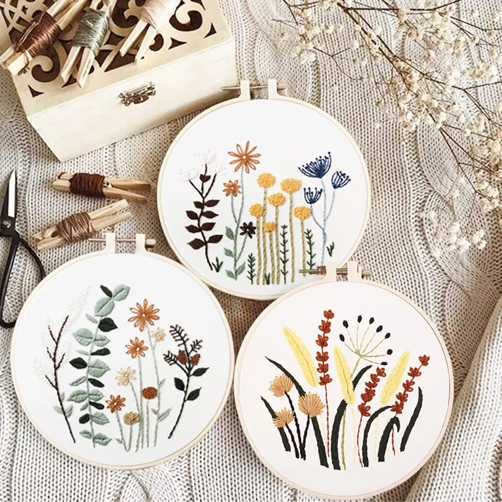 small embroidery - trio