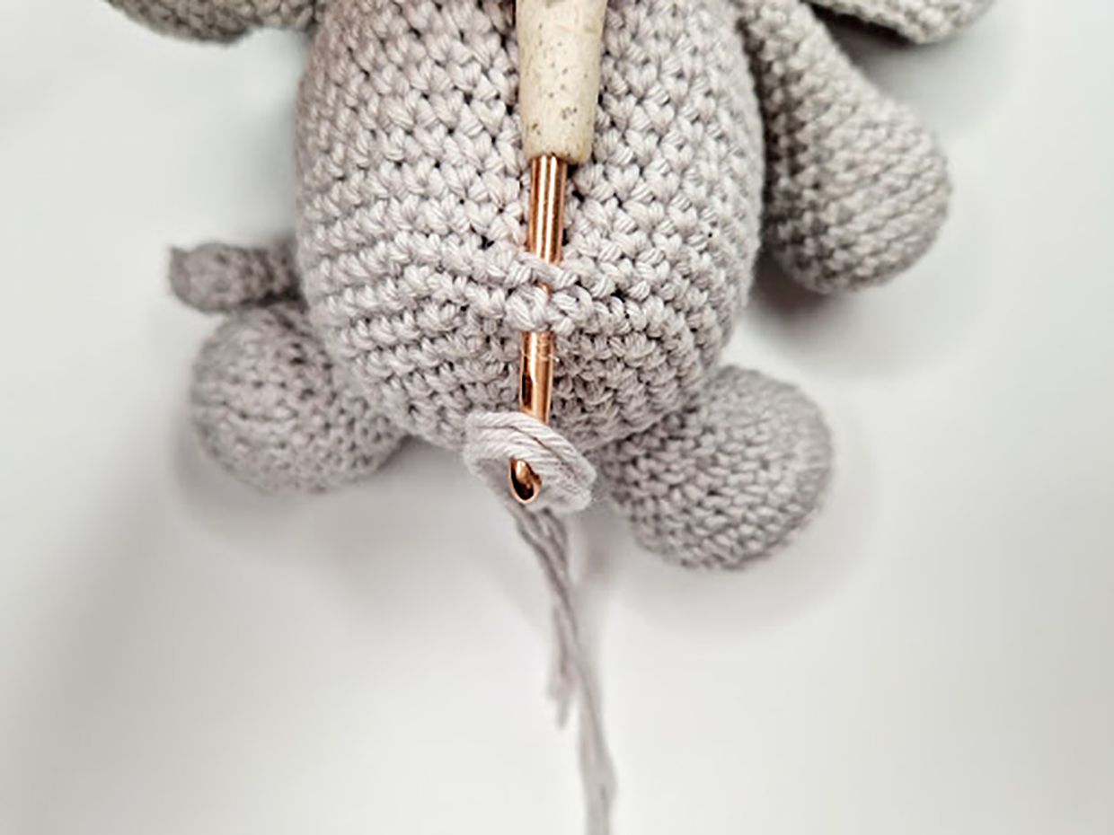 free amigurumi elephant pattern step 18